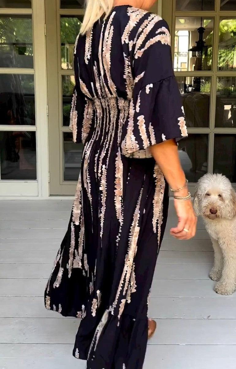 Clarice - Effortless Abstract Dress