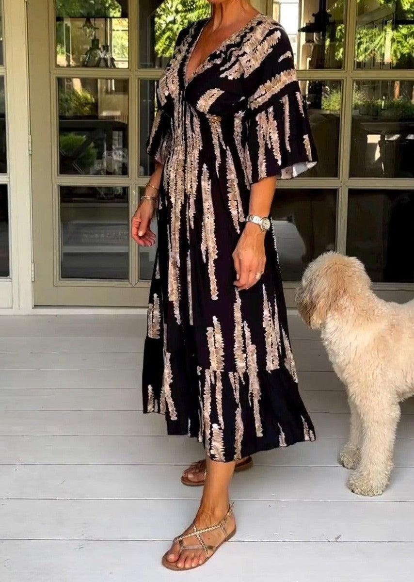 Clarice - Effortless Abstract Dress