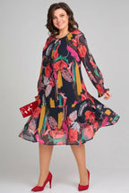 Floravine™ | Modern Floral Dress