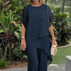 Herlene™ | Chic Asymmetric Top & Trouser Set