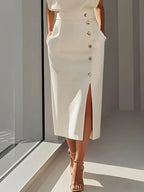 Dolly - Midi Dress with Side Slit