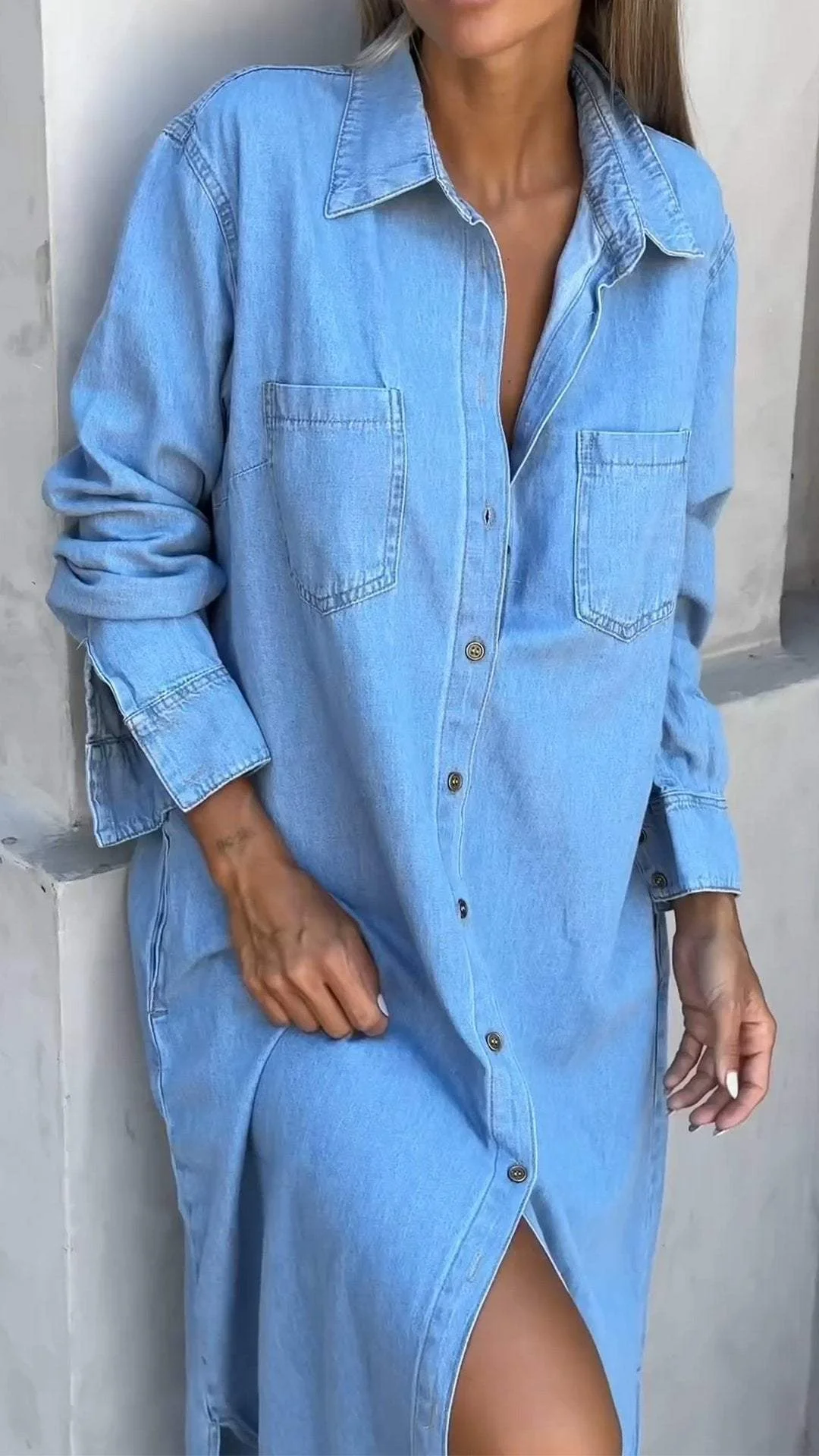 Delana - Casual Button Down Dress