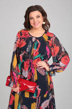 Floravine™ | Modern Floral Dress