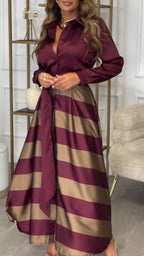 Celestine - Sophisticated Striped Dress