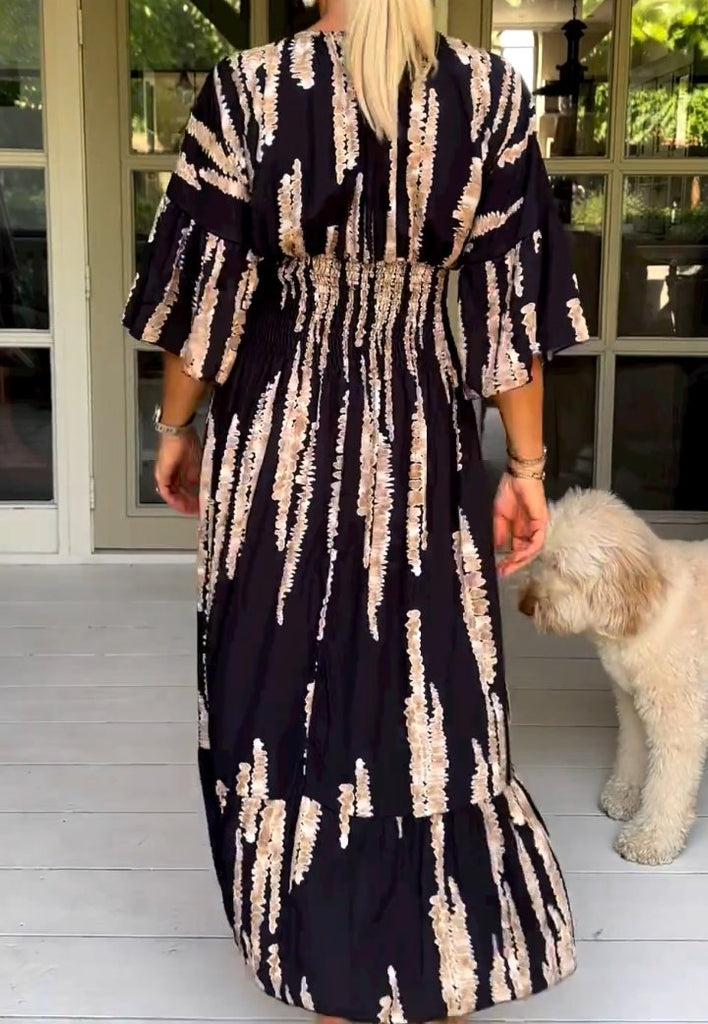 Clarice - Effortless Abstract Dress